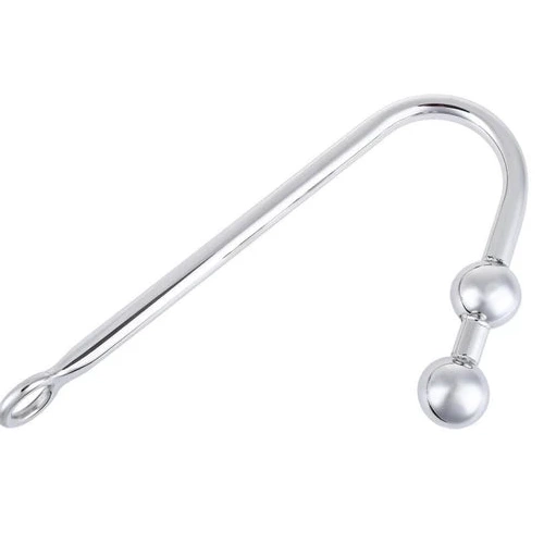 Two Hook Stainless Pleasurable Anal Steel Balls 4417 0615